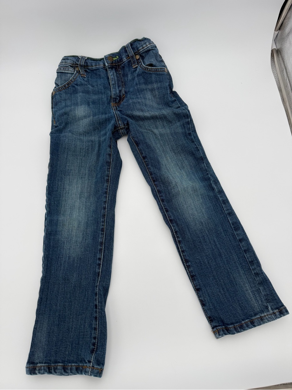 Wrangler Kids Dark Blue Straight-Leg Jeans